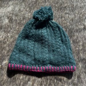 Universal Thread green Pom Pom beanie